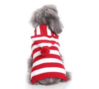 Dog Stripes Sweaters Winter Knitting Pet Sweater for Medium Large Dogs Christmas Elk Dog Clothes Labrador Pullovers Costume