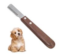 Dog Stripping Tool, Professional Dog Stripping Knife, Stripping Knife for Dogs for Border Terriers And Other Breeds, Hand Stripping Tools for Dogs With Ergonomic Wooden Handle(Right hand)