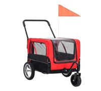 Dog Stroller Bicycle pet Trailer Small pet Dog Stroller Outdoor Riding pet Stroller Park pet Stroller Travel pet Stroller Cat Stroller(Red)