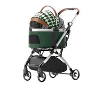 Dog Stroller Cat Stroller Pet Stroller 3 in 1 Pet Stroller Foldable Travel Pet Stroller for Cats & Dogs with Detachable Carriers Aluminium Trolley Dog Stroller Dog Pushchair Dog Buggy (Color : D)