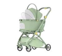 Dog Stroller Cat Stroller Pet Stroller 3 in 1 Pet Stroller Foldable Travel Pet Stroller for Cats & Dogs with Detachable Carriers Aluminium Trolley Dog Stroller Dog Pushchair Dog Buggy (Color : A)