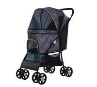 Dog Stroller Cat Transportation Pet Stroller Lightweight Foldable Small and Medium-Sized Dog Stroller Dog Walking Cart Cat Stroller