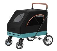 Dog Stroller Convenient And Convenient Stroller For Pets, Foldable And Lightweight Material For Big Dogs And Cats Cat Stroller(Black)