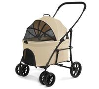 Dog Stroller Convenient and simple pet stroller dog stroller foldable lightweight material cat and dog medium and large Cat Stroller