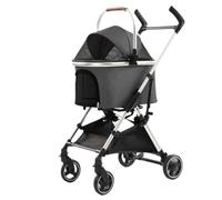 Dog Stroller Convenient And Simple Pet Stroller Dog Stroller Foldable Lightweight Material Small And Medium-sized Cats And Dogs Cat Stroller(L)