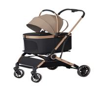 Dog Stroller Convenient Pet Stroller, Lightweight, Foldable And Detachable, Small Pet Cat And Dog Stroller For Outings Cat Stroller(K)