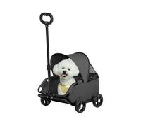 Dog Stroller - Foldable Stroller for Small Dogs and Cats, Outdoor Ventilated Pet Carrier up to 7 kg, for Urban Transport, Walks, Beach, Park, Shopping Mall and