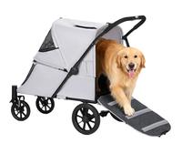 Dog Stroller for Large Dogs (Gray)