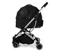 Dog Stroller for Medium Dogs, Cat Stroller for Large Cats, Pet Travel Carrier Detachable Dog Pram Stroller Buggy Dog Prams Pushchairs for Small Medium Dogs, Loading 20kg(Nero)