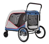 Dog Stroller Large Pet Stroller, Large Dog Stroller, Outdoor Trolley, Large Dog Stroller, Dog Pull Cart, Foldable Cat Stroller(G,A)