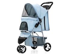 Dog Stroller Lightweight Foldable Pet Stroller For Cats And Dogs, Three-wheeled Pet Stroller, Dog Stroller Supplies Cat Stroller(Q)