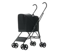 Dog Stroller Lightweight Foldable Pet Stroller For Walking Dogs And Cats, Small Pet Stroller For Quick Collection Cat Stroller(Black)