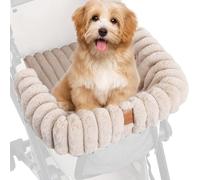Dog Stroller Mat - Warm Washable Plush Blanket, Ergonomic Pet Trolley Cushion with Magnetic Buckle - For Cats and Puppies Travelling Indoor and Outdoor