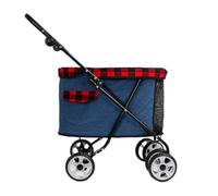 Dog Stroller Multifunctional Pet Stroller Cross-border Cat Small Portable Stroller Pet Cart Teddy Dog Lightweight Stroller Cat Stroller(A)