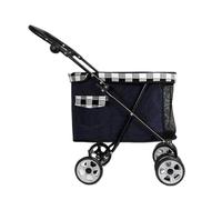 Dog Stroller Multifunctional Pet Stroller Cross-border Cat Small Portable Stroller Pet Cart Teddy Dog Lightweight Stroller Cat Stroller(C)