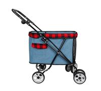 Dog Stroller Multifunctional Pet Stroller Cross-border Cat Small Portable Stroller Pet Cart Teddy Dog Lightweight Stroller Cat Stroller(B)