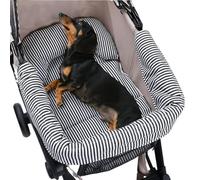 Dog Stroller Pet Bed Mat - Soft Waterproof Cushion Pad, Removable Washable Liner Pillow | Cozy Travel Resting Bed for Cats Puppies Animals Outdoor Crates Carrier Walking Cart Comfortable Sleeping Gear