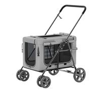 Dog Stroller Pet Separate And Convenient Puppy Stroller Foldable And Lightweight Material For Puppies And Kittens Cat Stroller(Blue)