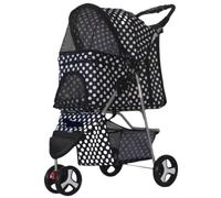 Dog Stroller Pet Stroller Cat Pram Dog Stroller Pet Stroller with Wheels Carrier Cat Strolling Cart Travel Folding Cart for Puppy Small-Medium Cat Stroller Pet Pram(G)