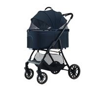 Dog Stroller Pet Stroller, Dog And Cat Stroller, Small Pet Stroller For Outdoor Use, Lightweight, Detachable And Foldable Cat Stroller(Black)