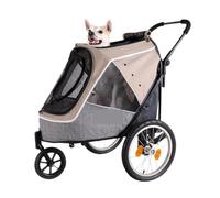 Dog Stroller Pet Stroller Dog Cat Pet Stroller Lightweight Foldable Bicycle Outing Trolley Portable Dog Walking Cart Cat Stroller(K)