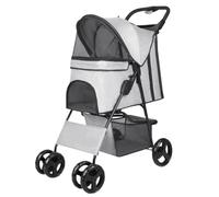 Dog Stroller Pet Stroller Dog Cat Teddy Stroller Outdoor Foldable Outdoor Small Lightweight Pet Stroller Stroller Cat Stroller(G,B)