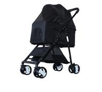 Dog Stroller Pet Stroller Dog Stroller Detachable, Foldable, Lightweight Material For Small And Medium-sized Dogs And Cats Cat Stroller(Black)