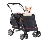 Dog Stroller Pet Stroller Dog Stroller Lightweight Foldable Cat Stroller Medium Small Dog Pet Stroller Dog Walking Cart Cat Stroller(Blue)