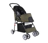 Dog Stroller Pet Stroller, Dog Walking Stroller, Lightweight And Compact Cat Stroller, Lightweight Stroller For Outings Cat Stroller(Green)