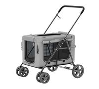 Dog Stroller Pet Stroller, Doggy Cat Stroller, Outdoor Car-mounted Stroller, Lightweight, Portable, Foldable Pet Stroller Cat Stroller(G)