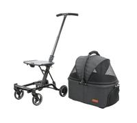 Dog Stroller Pet Stroller, Foldable Cat And Dog Three-wheel Stroller, Small Stroller For Walking Dogs, Lightweight Stroller Cat Stroller(L)