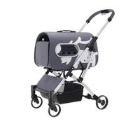 Dog Stroller Pet Stroller For Cats And Dogs, Foldable Separate Cat Bag Type Pet Outing Small And Medium-sized Stroller Cat Stroller(G)