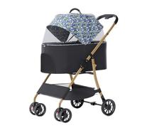 Dog Stroller Pet Stroller For Dogs And Cats, Teddy Stroller For Outdoor Travel, Small Pet Stroller, Lightweight And Foldable Cat Stroller(Blue)