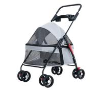 Dog Stroller Pet Stroller For Dogs And Cats Teddy Stroller For Outing Small Pet Dog Stroller Lightweight And Foldable Cat Stroller(G)