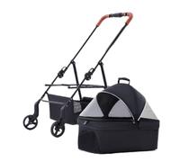 Dog Stroller Pet Stroller For Dogs And Cats Teddy Stroller For Outing Small Pet Dog Stroller Lightweight And Detachable Cat Stroller(Black)