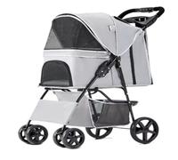 Dog Stroller Pet Stroller For Outings, Small Pull Cart, Puppy Stroller, Dog Walking Cart, Small, Lightweight, Foldable Cat Cat Stroller(G)