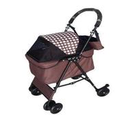 Dog Stroller Pet Stroller Four-Wheel Pet Stroller Folding Pet Stroller Lightweight Pet Stroller Outdoor Pet Stroller Cat Stroller