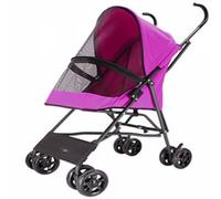 Dog Stroller Pet Stroller Is Lightweight, Foldable, Can Be Folded When Going Out, Standing Small Dog Stroller Stroller Cat Stroller(Red)
