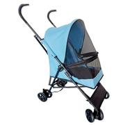 Dog Stroller Pet Stroller Is Lightweight, Foldable, Can Be Folded When Going Out, Standing Small Dog Stroller Stroller Cat Stroller(Blue)