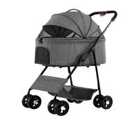 Dog Stroller Pet Stroller Lightweight Foldable Detachable Stroller Small And Medium-sized Pet Portable Detachable Stroller Cat Stroller(G)