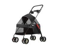 Dog Stroller Pet Stroller, Special Stroller For Dogs, Portable, Lightweight And Foldable For Small Pets When Going Out Cat Stroller(Black,D)