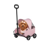 Dog Stroller - Portable Pet Carriage for Puppies and Kittens, Folding Outdoor Carrier for Travel Walking Park Beach Shopping Mall Vet Visits, Sturdy Material, Convenient Design