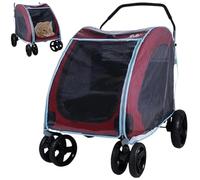 Dog Stroller Rain Cover Large Size Zipper Closure Cat Stroller Rain Cover Waterproof Transparent PVC Pet, Pet Supplies ..