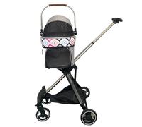 Dog Stroller Retractable Luxury Foldable Dog Stroller For Small And Medium-sized Dogs Pet Stroller For Cats And Dogs Cat Stroller(L)