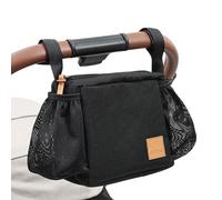 Dog Stroller Storage - Water Resistant, Carrier Bag, Pet Pram Organizer, Attachable Side Caddy, Leakproof Liner Compartment | for Travel Accessory for Home Indoor Outdoor Camping Picnic