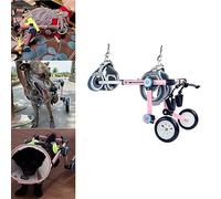 Dog Stroller/Wheelchair with Safety Belt, Small to Medium Full Support Pet Stroller, 2 Wheel Adjustable Dog Wheelchair ( Size S)