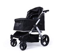 Dog Strollers for Large Dogs Travel Stroller Carrier Cat Stroller for Two Cats Breathable 600d Oxford Cloth Aluminum Alloy Loading 30kg