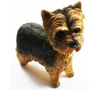 Dog Studies - Walkies Range Yorkshire Terrier Figurine, by Leonardo, Designed in England, Gift Boxed, Size 12cm long x 9cm tall