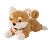 Dog Stuffed Animal - 15-Inch Interactive Puppy Plush with Bell | Lying Soft Toy Kids, Girls, Boys, Babies, and Toddler, Perfect for Birthday, Christmas and Playtime Cuddles