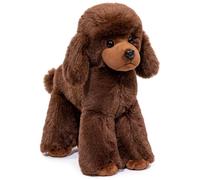 Dog Stuffed Animal, Realistic Poodle Cute Plushies Toy, 7.8inch, Brown | Soft Stuffed Animals, Cozy Cuddling & Playing Companion, Fits Kids and Adult Bedroom and Play Space Decor